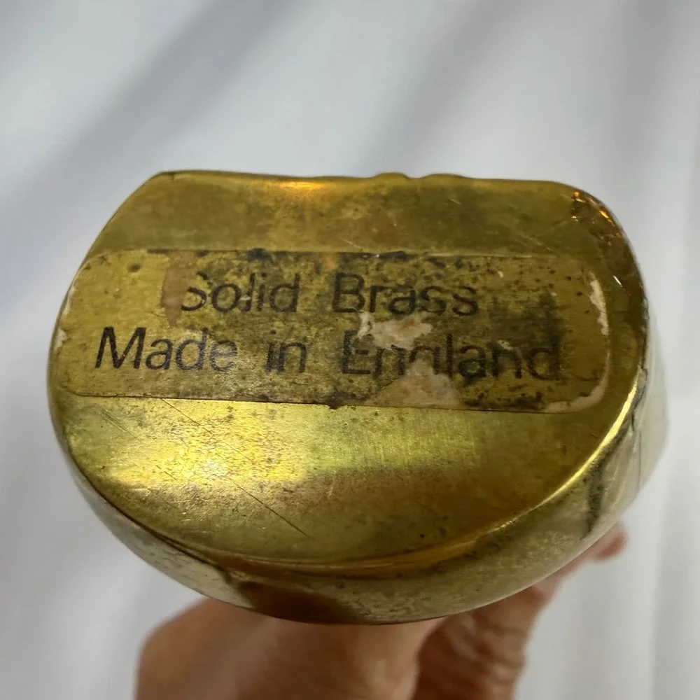 Vintage Golf Club Bottle Opener Solid Brass Made in England Gold Barware Tool